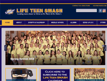 Tablet Screenshot of lifeteensmash.com